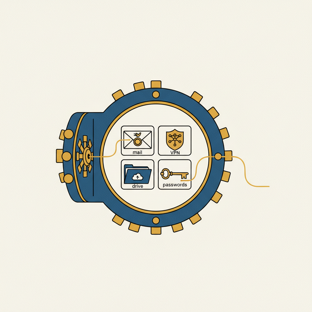 Proton Unlimited bundle with Mail, VPN, Drive, and Pass services combined